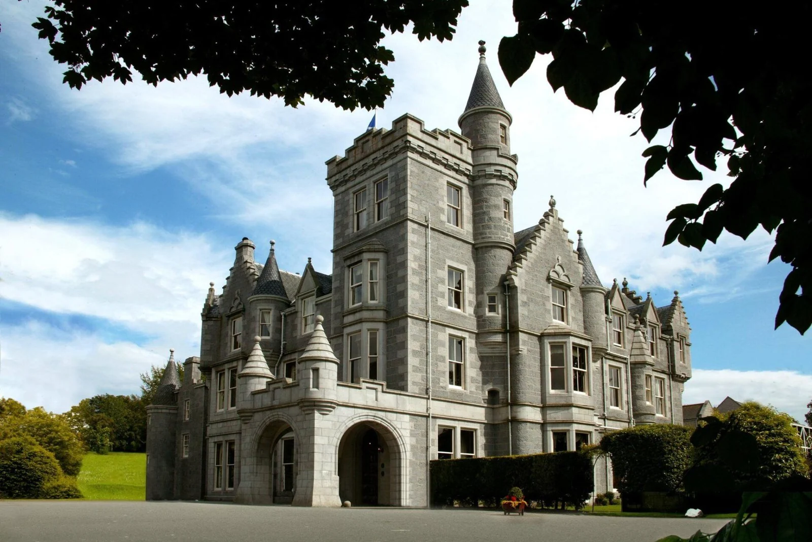 The exterior of Ardoe House Hotel and Spa